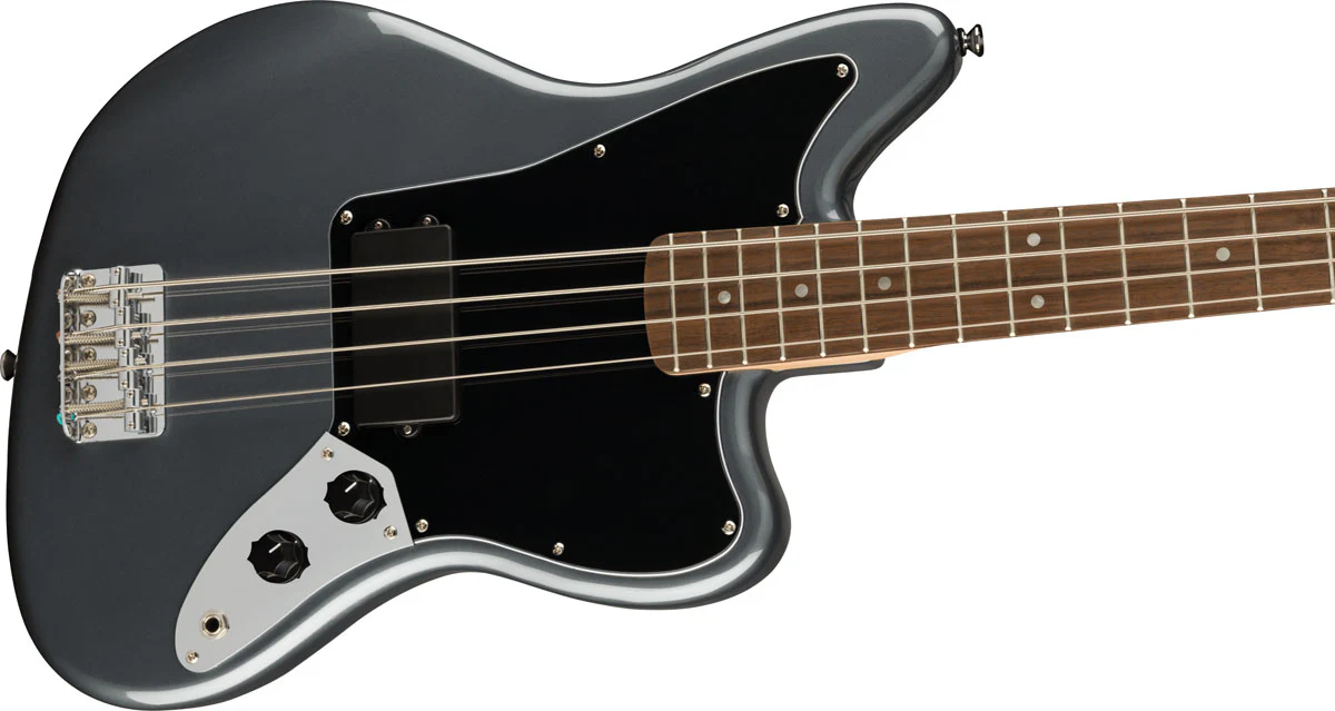 SQUIER AFFINITY JAGUAR BASS H IL BAJO ELECTRICO CHARCOAL FROST METALLIC - Image 3