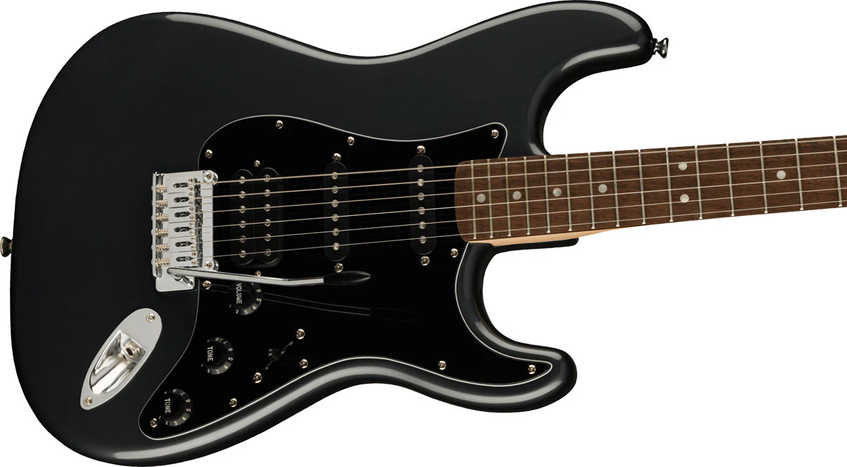 SQUIER AFFINITY PACK STRATOCASTER HSS IL CFM GUITARRA ELECTRICA CHARCOAL FROST METALLIC - Image 5