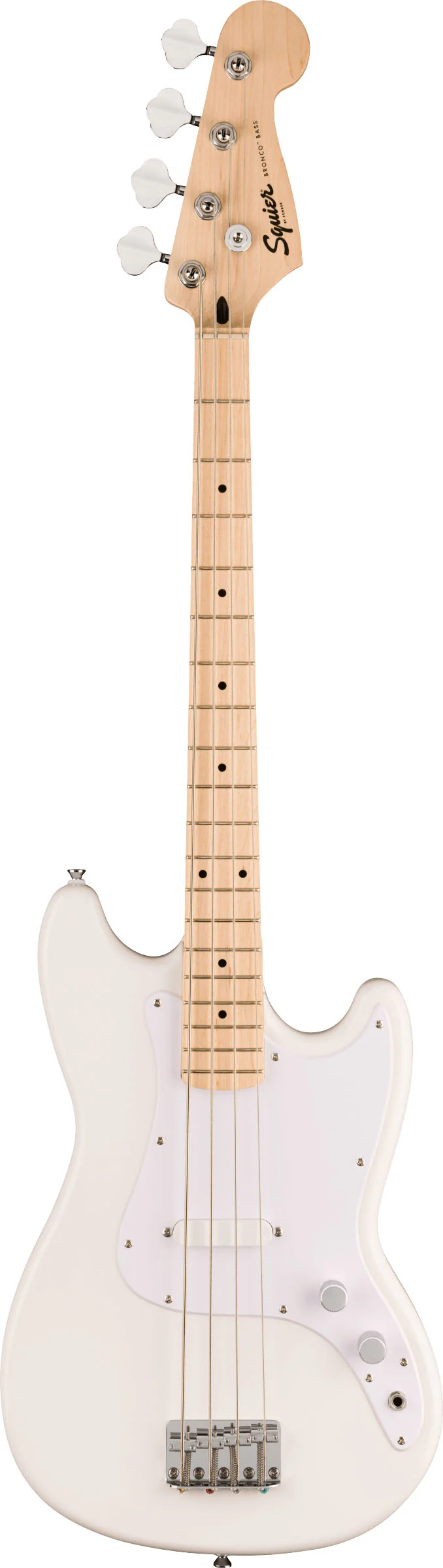 SQUIER SONIC BRONCO BASS MN BAJO ELECTRICO ARCTIC WHITE