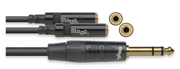 STAGG NYA010/PS2MJSR CABLE JACK ESTEREO A DOS HEMBRAS MINIJACK 30CM - Image 2