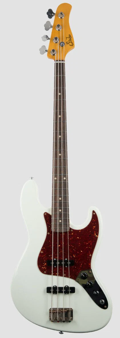 SUHR CLASSIC J ANTIQUE RW OW BAJO ELECTRICO OLYMPIC WHITE