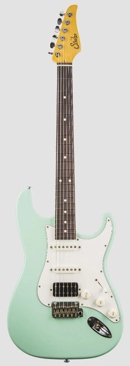 SUHR CLASSIC S ANTIQUE HSS RW SG GUITARRA ELECTRICA SURF GREEN
