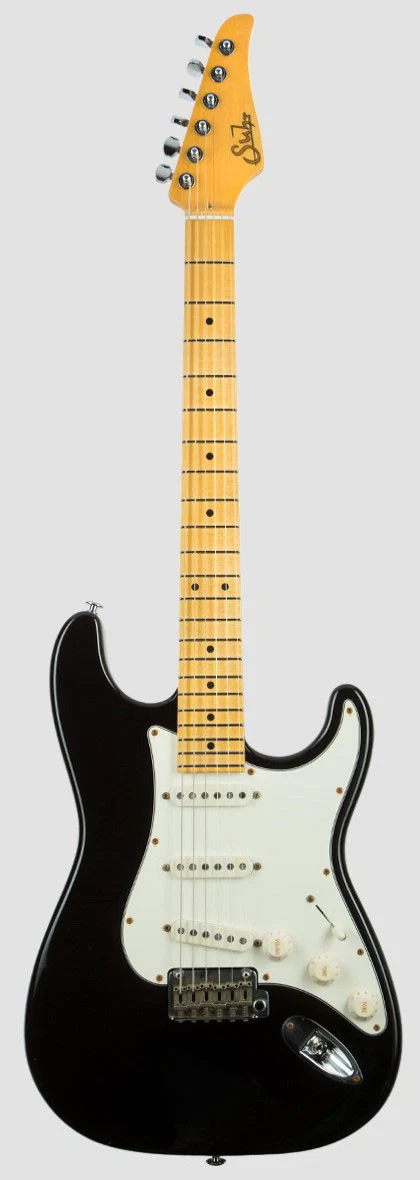 SUHR CLASSIC S ANTIQUE MN BLK GUITARRA ELECTRICA NEGRA