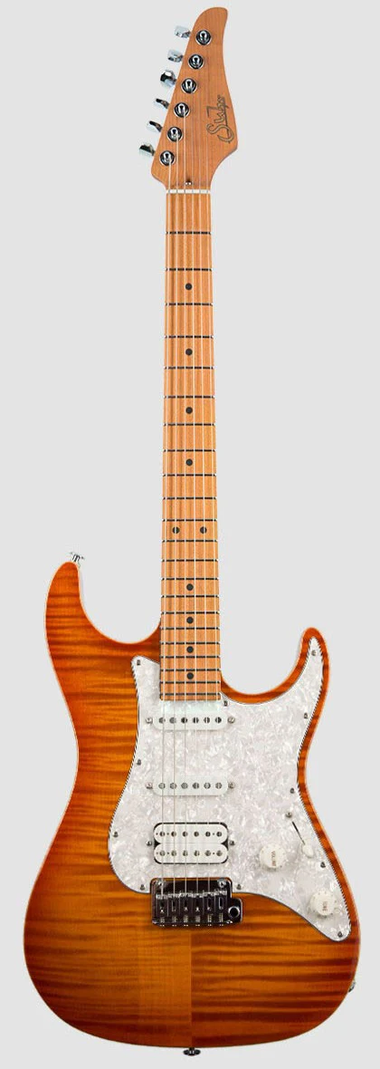 SUHR STANDARD PLUS MN HAB GUITARRA ELECTRICA TRANS HONEY AMBER BURST