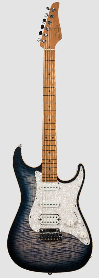 SUHR STANDARD PLUS MN WBB GUITARRA ELECTRICA TRANS WHALE BLUE BURST