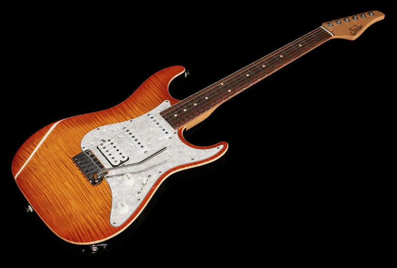 SUHR STANDARD PLUS PF HAB GUITARRA ELECTRICA TRANS HONEY AMBER BURST - Image 13
