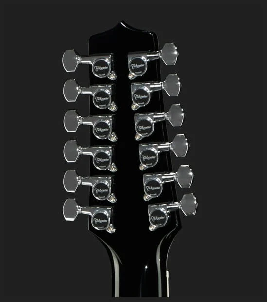 TAKAMINE EF381SC GUITARRA ELECTROACUSTICA DREADNOUGHT 12 CUERDAS NEGRA - Image 13