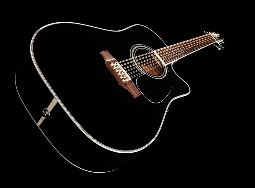 TAKAMINE EF381SC GUITARRA ELECTROACUSTICA DREADNOUGHT 12 CUERDAS NEGRA - Image 16