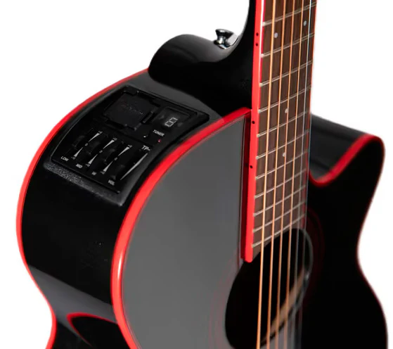 TAKAMINE GF49CE CB GUITARRA ELECTROACUSTICA FX COSMIC BLACK PEARL - Image 3