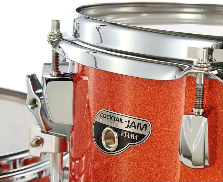 TAMA CJB46C BOS COCKTAIL-JAM KIT BATERIA ACUSTICA COMPACTA BRIGHT ORANGE SPARKLE - Image 10