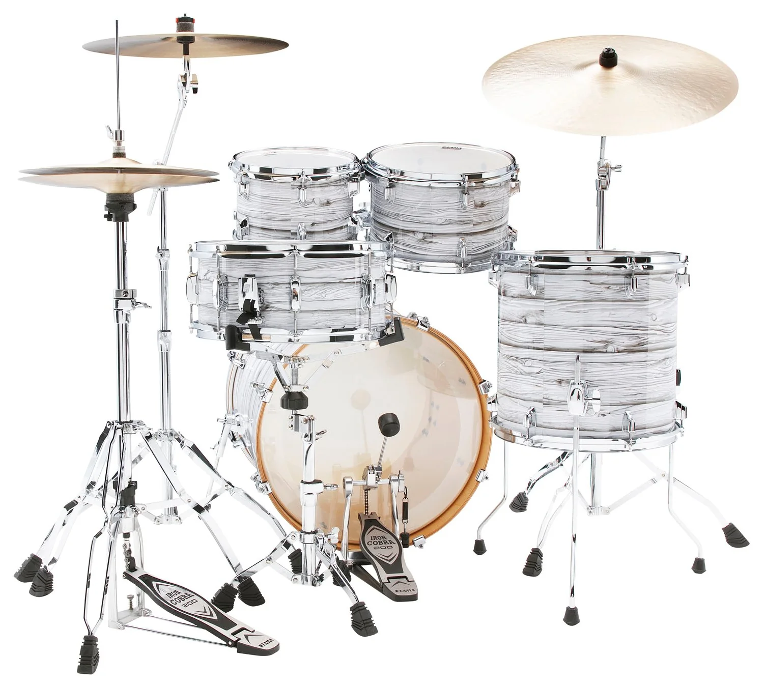 TAMA CK50R+H ICA SUPERSTAR CLASSIC BATERIA ACUSTICA CON HERRAJES ICE ASH WRAP - Image 3