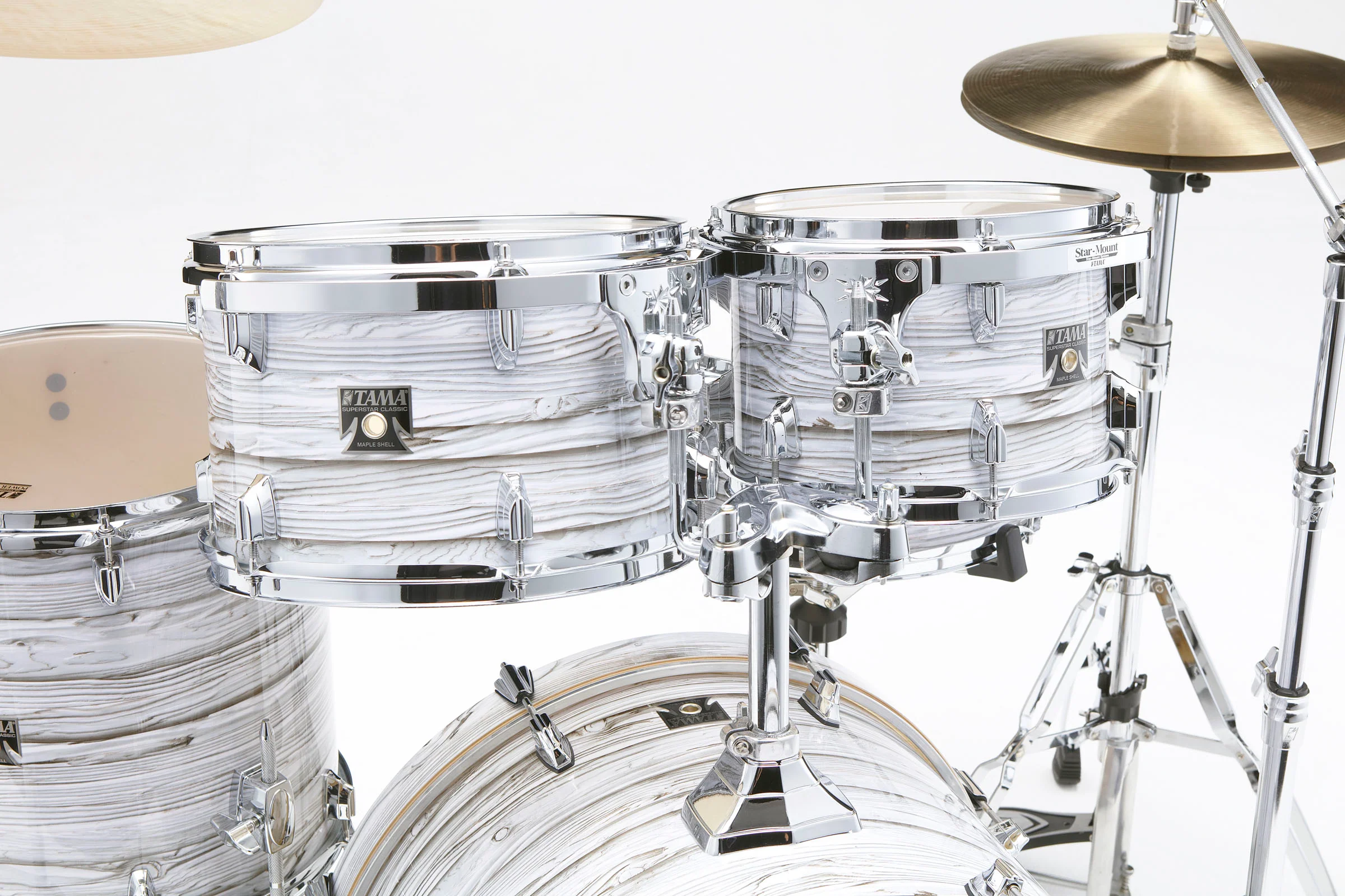 TAMA CK50R+H ICA SUPERSTAR CLASSIC BATERIA ACUSTICA CON HERRAJES ICE ASH WRAP - Image 4