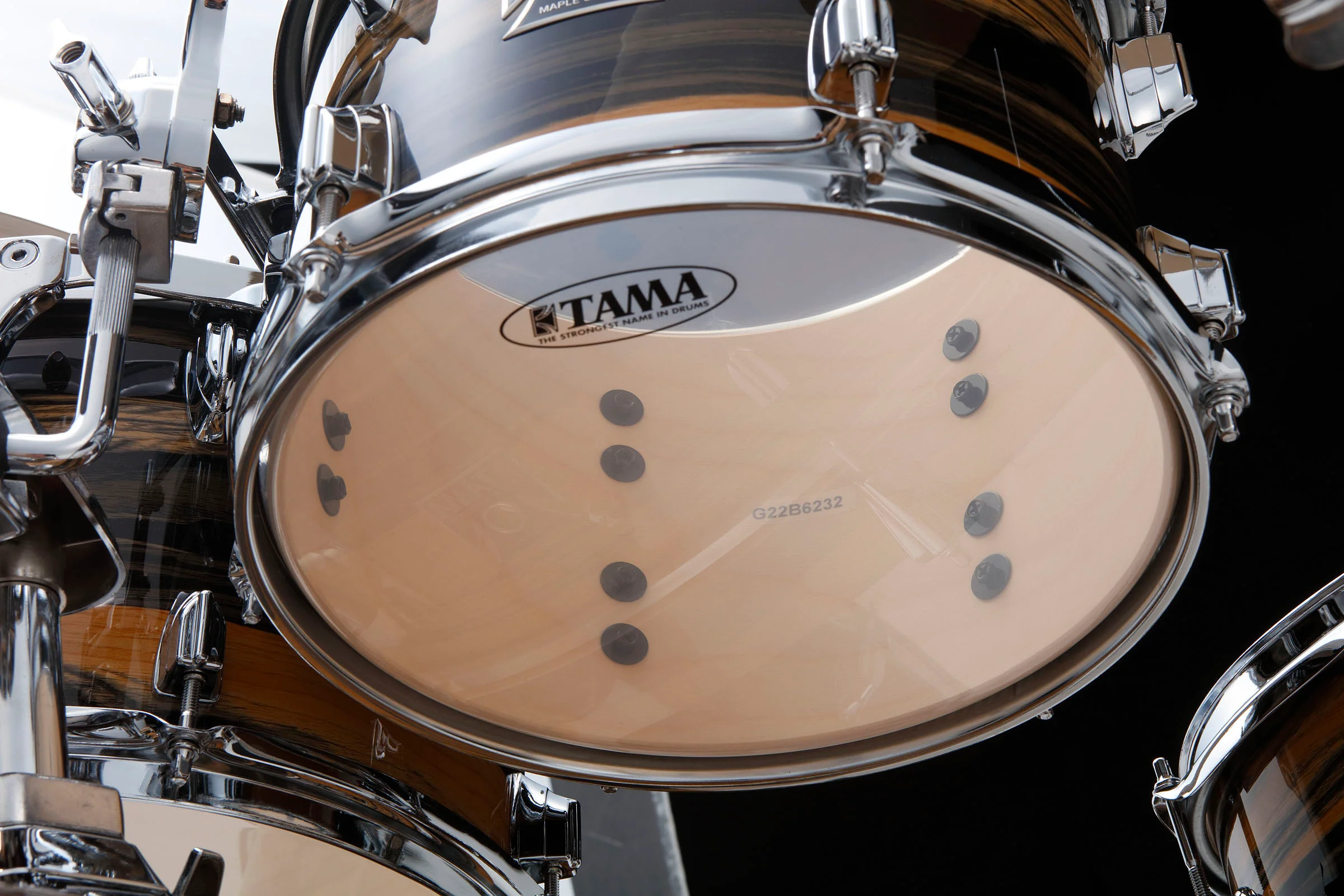 TAMA CK52KR+H NET SUPERSTAR CLASSIC BATERIA ACUSTICA CON HERRAJES NATURAL EBONY TIGER WRAP - Image 5