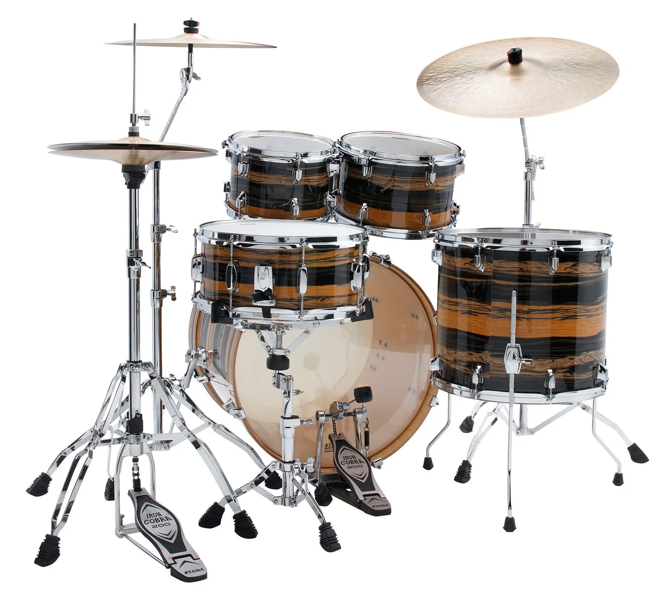 TAMA CK52KRS NET SUPERSTAR CLASSIC BATERIA ACUSTICA NATURAL EBONY TIGER WRAP - Image 3