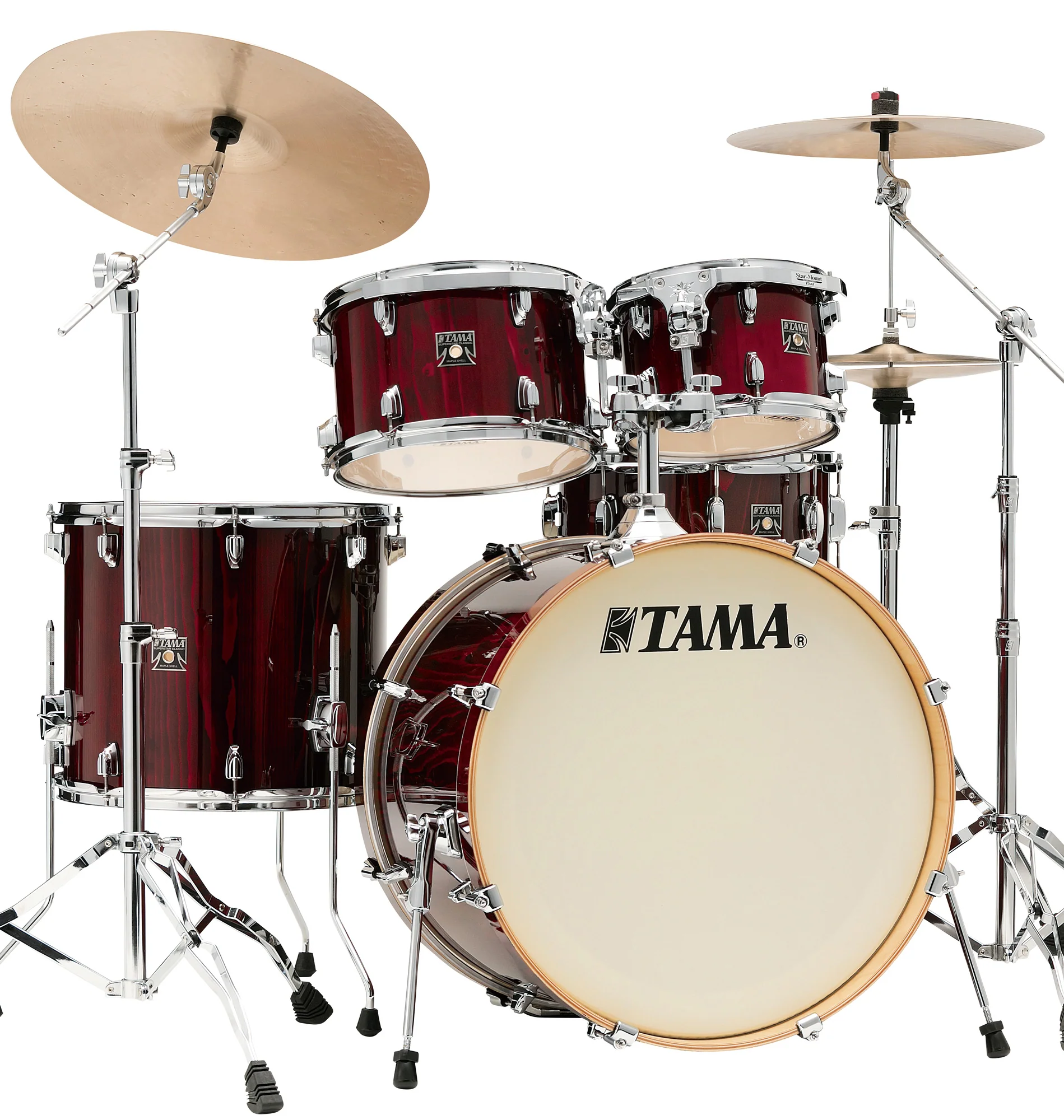 TAMA CL52KRS PGGP SUPERSTAR CLASSIC BATERIA ACUSTICA GLOSS GARNET LACEBARK PINE - Image 16