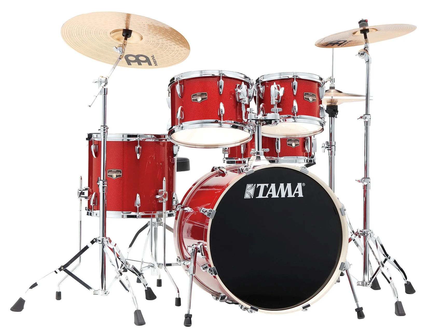 TAMA IP50H6W BRM IMPERIALSTAR BATERIA ACUSTICA CON HERRAJES Y PLATOS BURNT RED MIST
