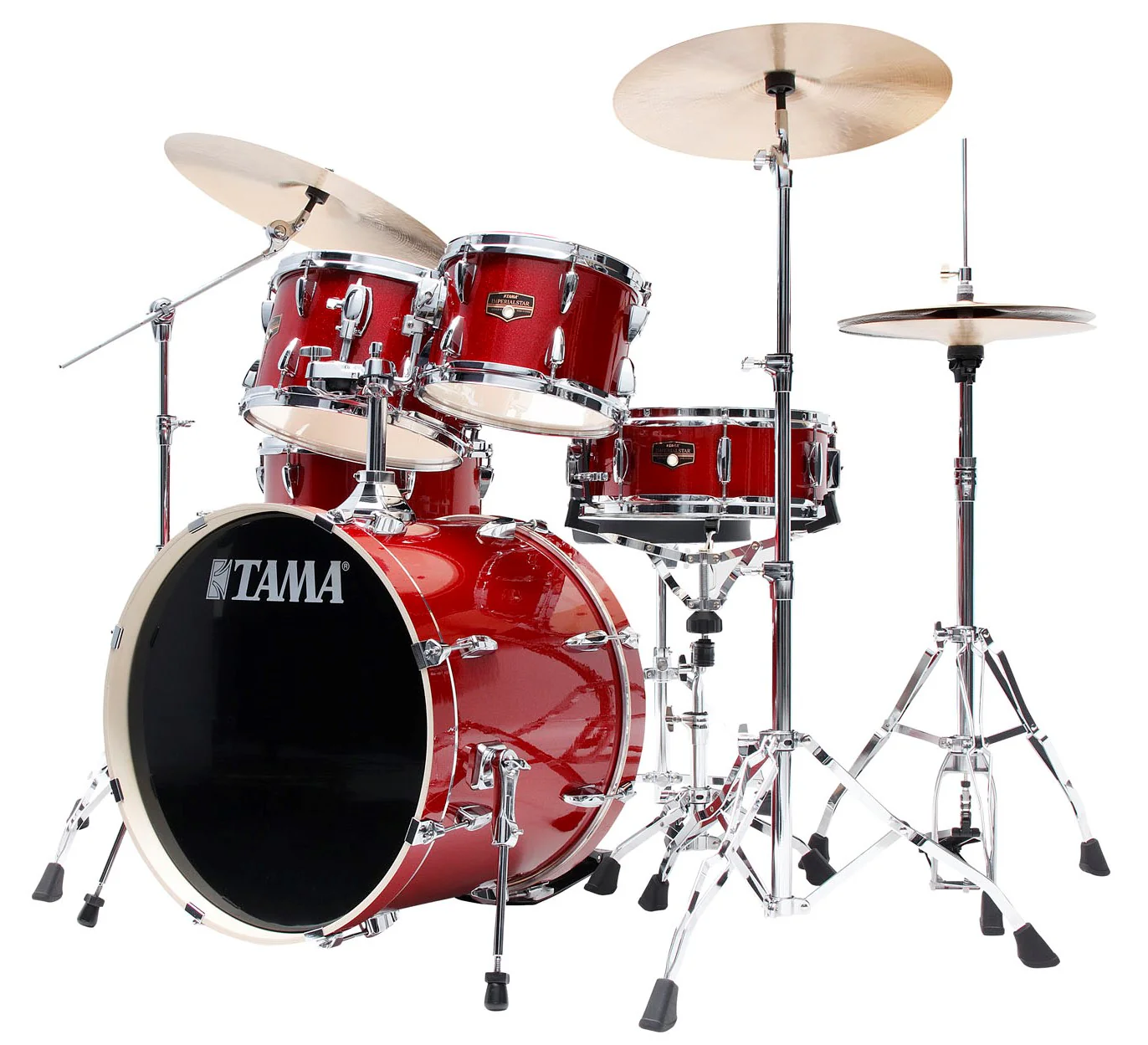 TAMA IP50H6W BRM IMPERIALSTAR BATERIA ACUSTICA CON HERRAJES Y PLATOS BURNT RED MIST - Image 2