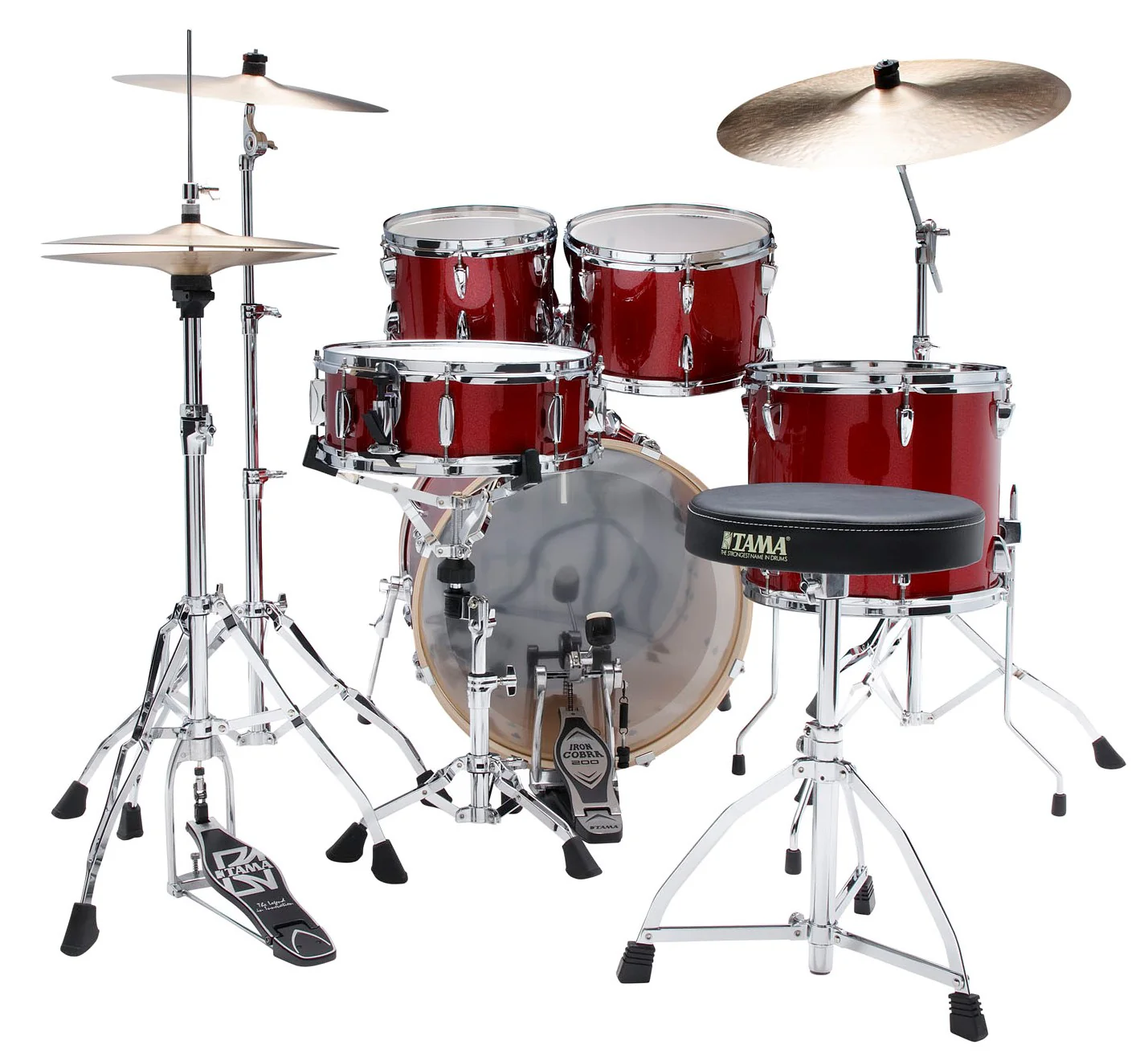 TAMA IP50H6W BRM IMPERIALSTAR BATERIA ACUSTICA CON HERRAJES Y PLATOS BURNT RED MIST - Image 3