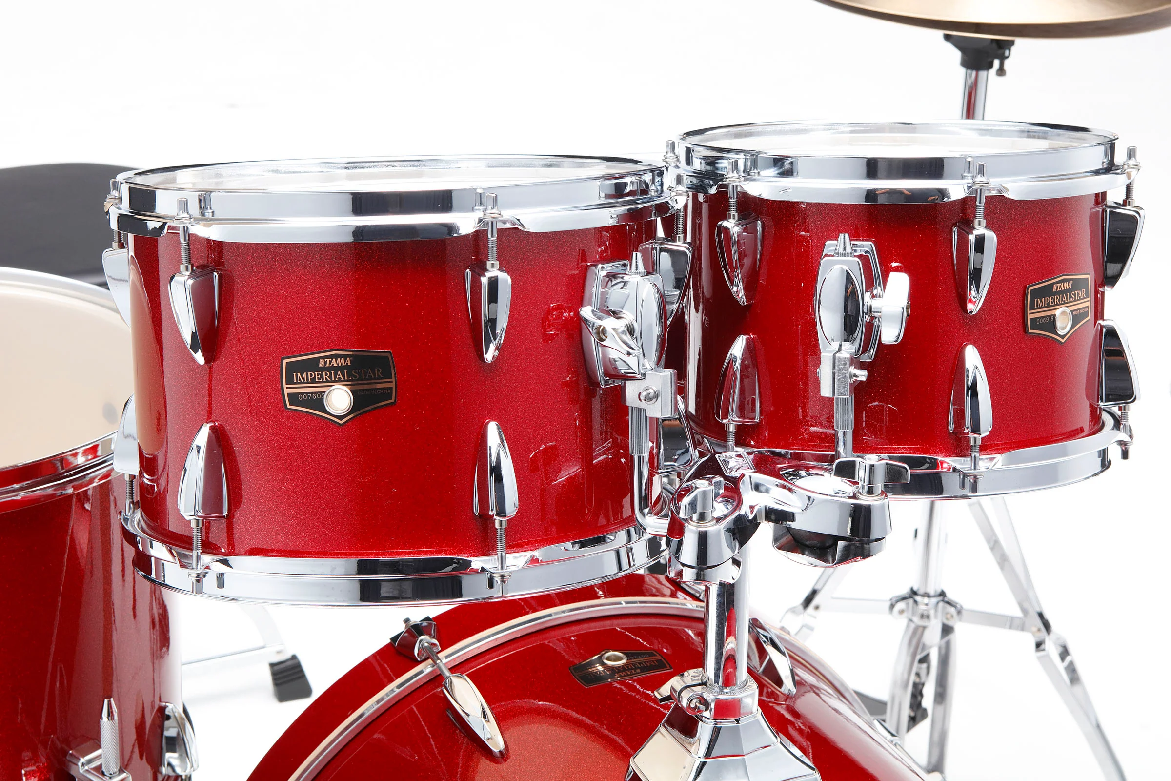 TAMA IP50H6W BRM IMPERIALSTAR BATERIA ACUSTICA CON HERRAJES Y PLATOS BURNT RED MIST - Image 4