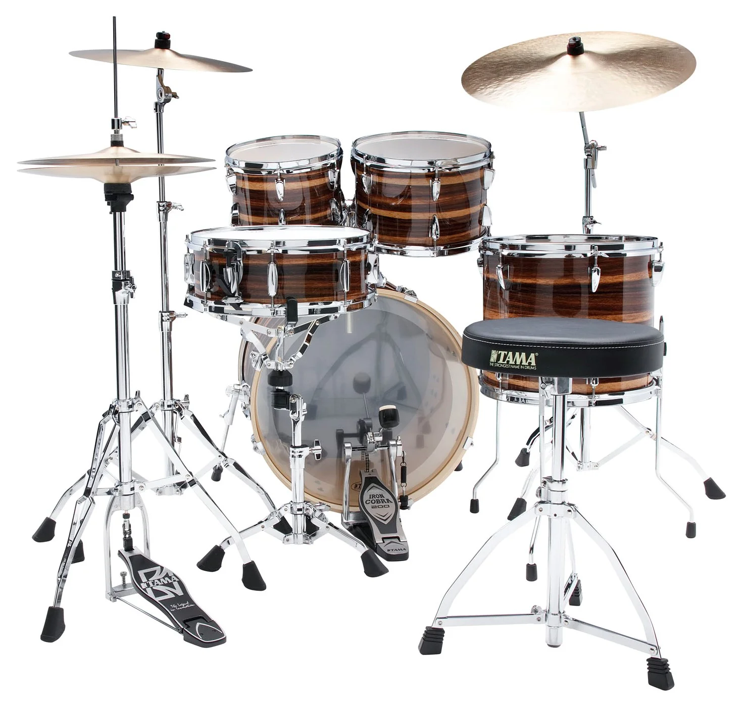 TAMA IP50H6W CTW IMPERIALSTAR BATERIA ACUSTICA CON HERRAJES Y PLATOS COFFEE TEAK WRAP - Image 3