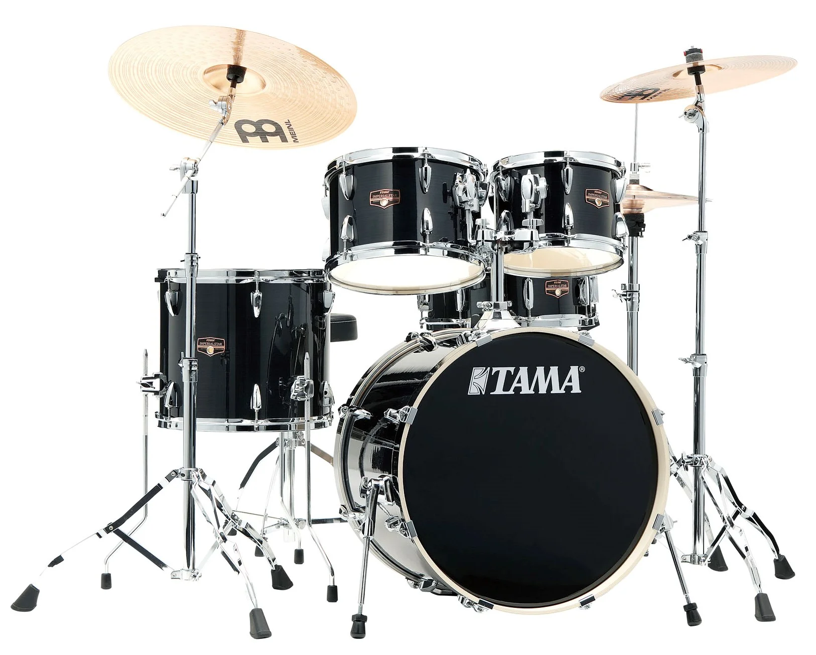 TAMA IP50H6W HBK IMPERIALSTAR BATERIA ACUSTICA CON HERRAJES Y PLATOS HAIRLINE BLACK