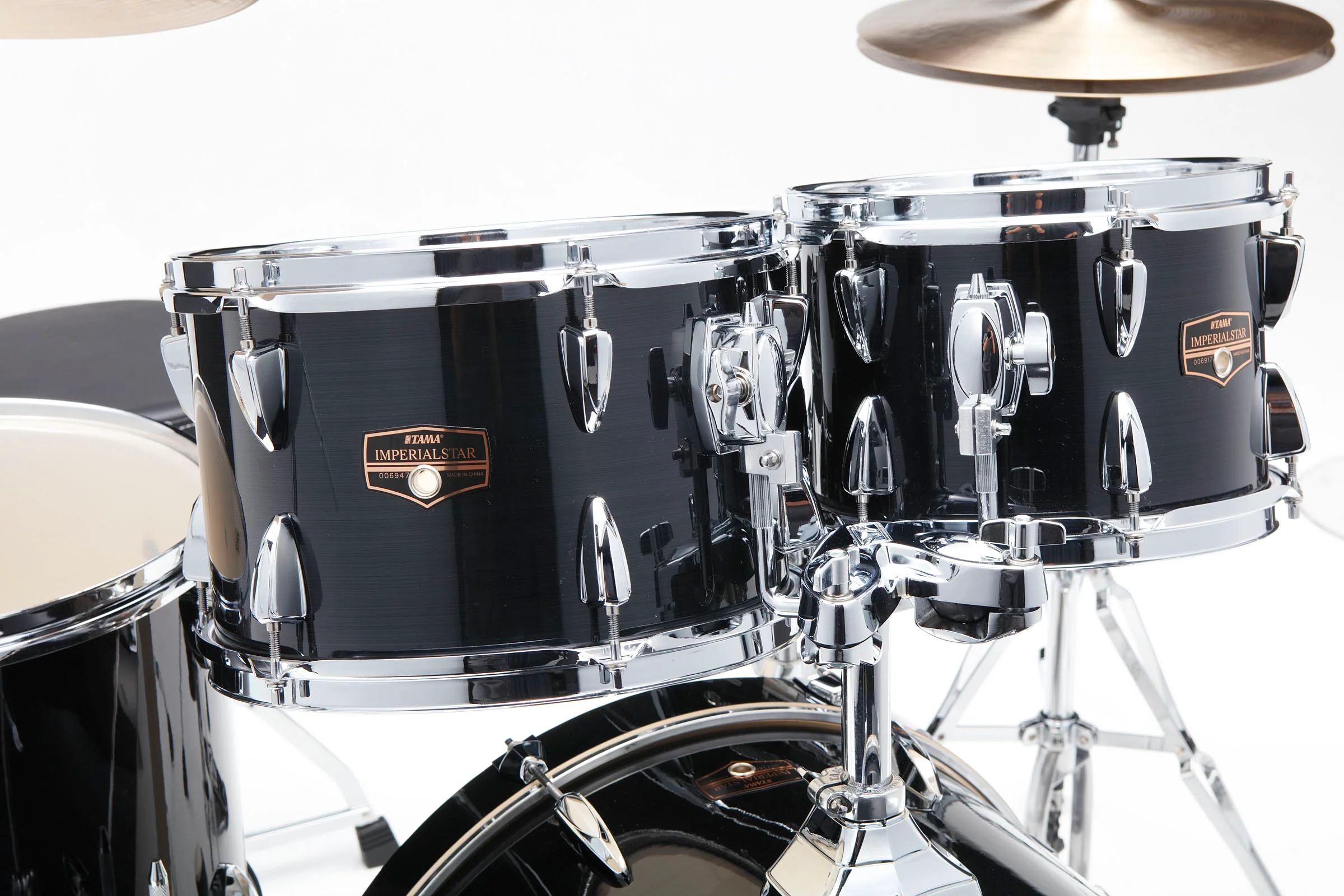 TAMA IP50H6W HBK IMPERIALSTAR BATERIA ACUSTICA CON HERRAJES Y PLATOS HAIRLINE BLACK - Image 4
