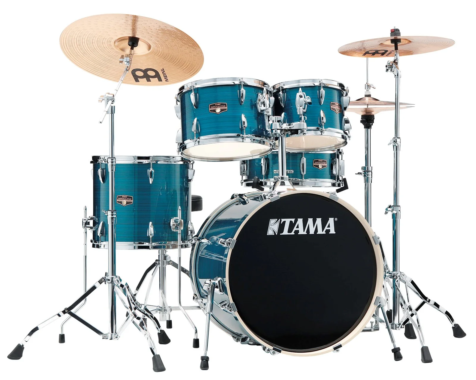 TAMA IP50H6W HLB IMPERIALSTAR BATERIA ACUSTICA CON HERRAJES Y PLATOS HAIRLINE BLUE