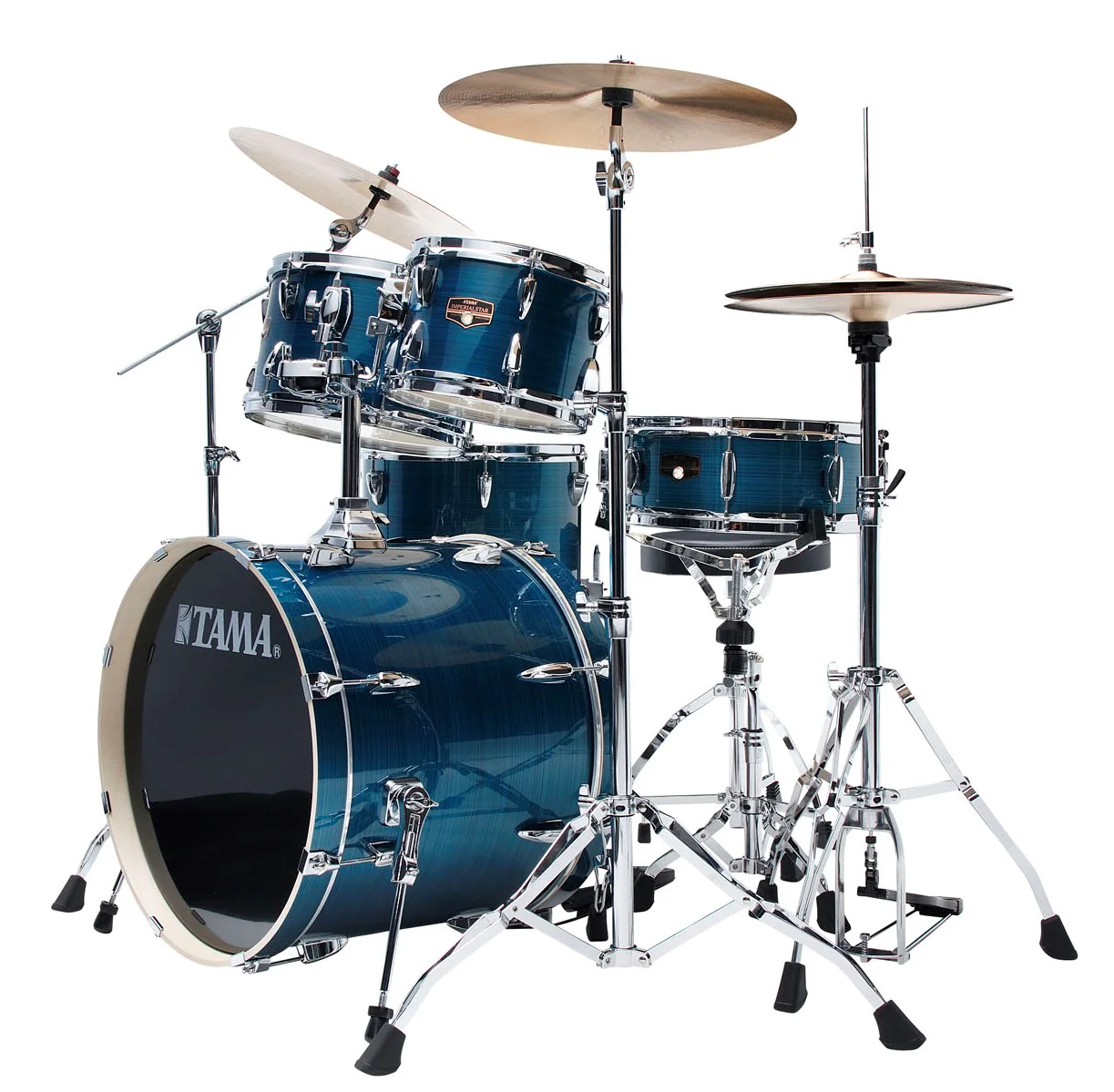 TAMA IP50H6W HLB IMPERIALSTAR BATERIA ACUSTICA CON HERRAJES Y PLATOS HAIRLINE BLUE - Image 2