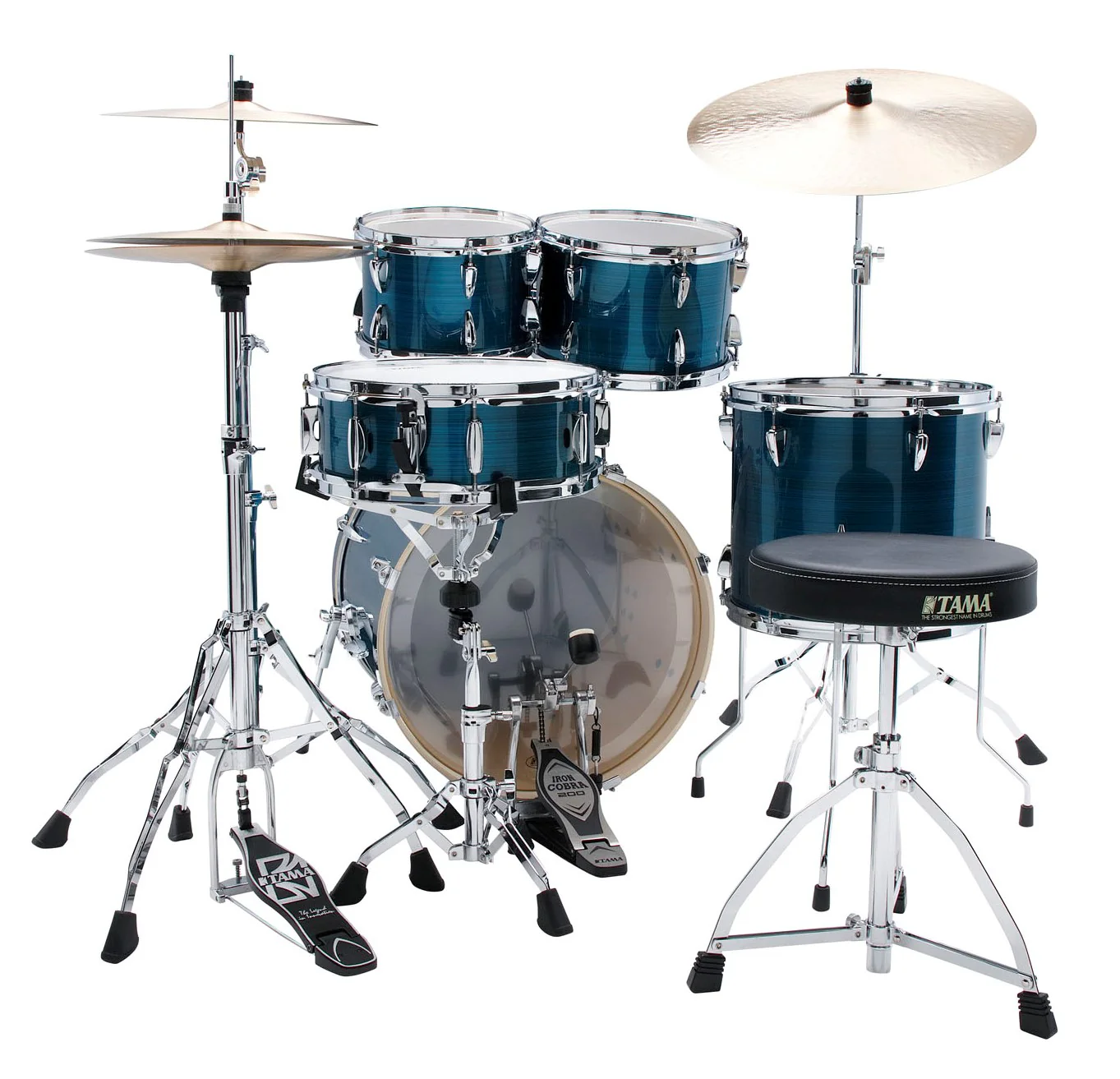 TAMA IP50H6W HLB IMPERIALSTAR BATERIA ACUSTICA CON HERRAJES Y PLATOS HAIRLINE BLUE - Image 3