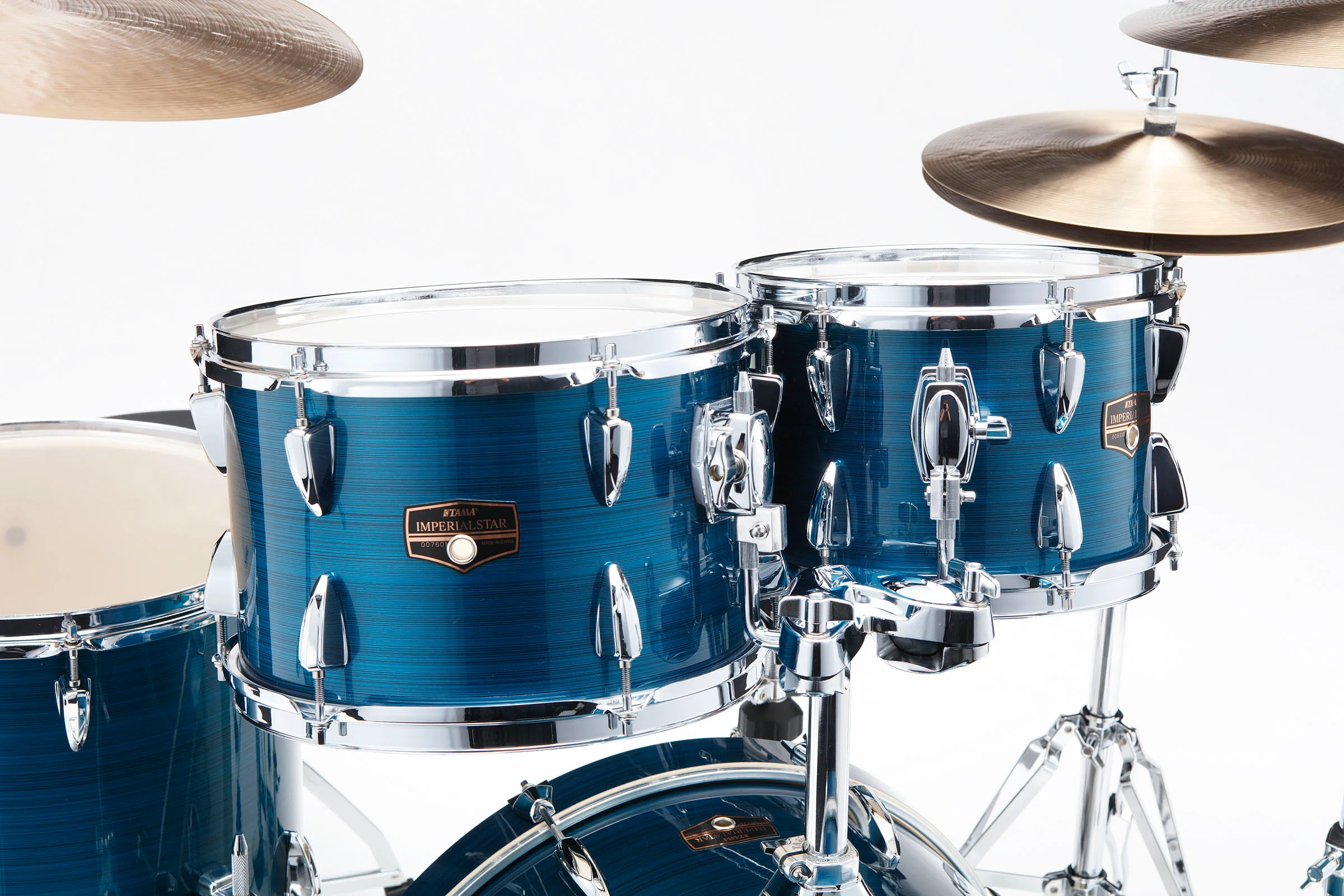 TAMA IP50H6W HLB IMPERIALSTAR BATERIA ACUSTICA CON HERRAJES Y PLATOS HAIRLINE BLUE - Image 4