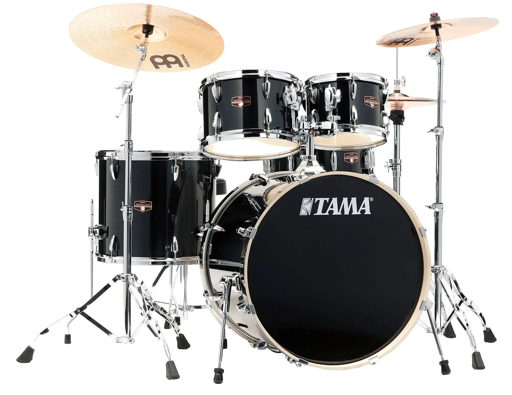 TAMA IP52H6W HBK IMPERIALSTAR BATERIA ACUSTICA CON HERRAJES Y PLATOS HAIRLINE BLACK