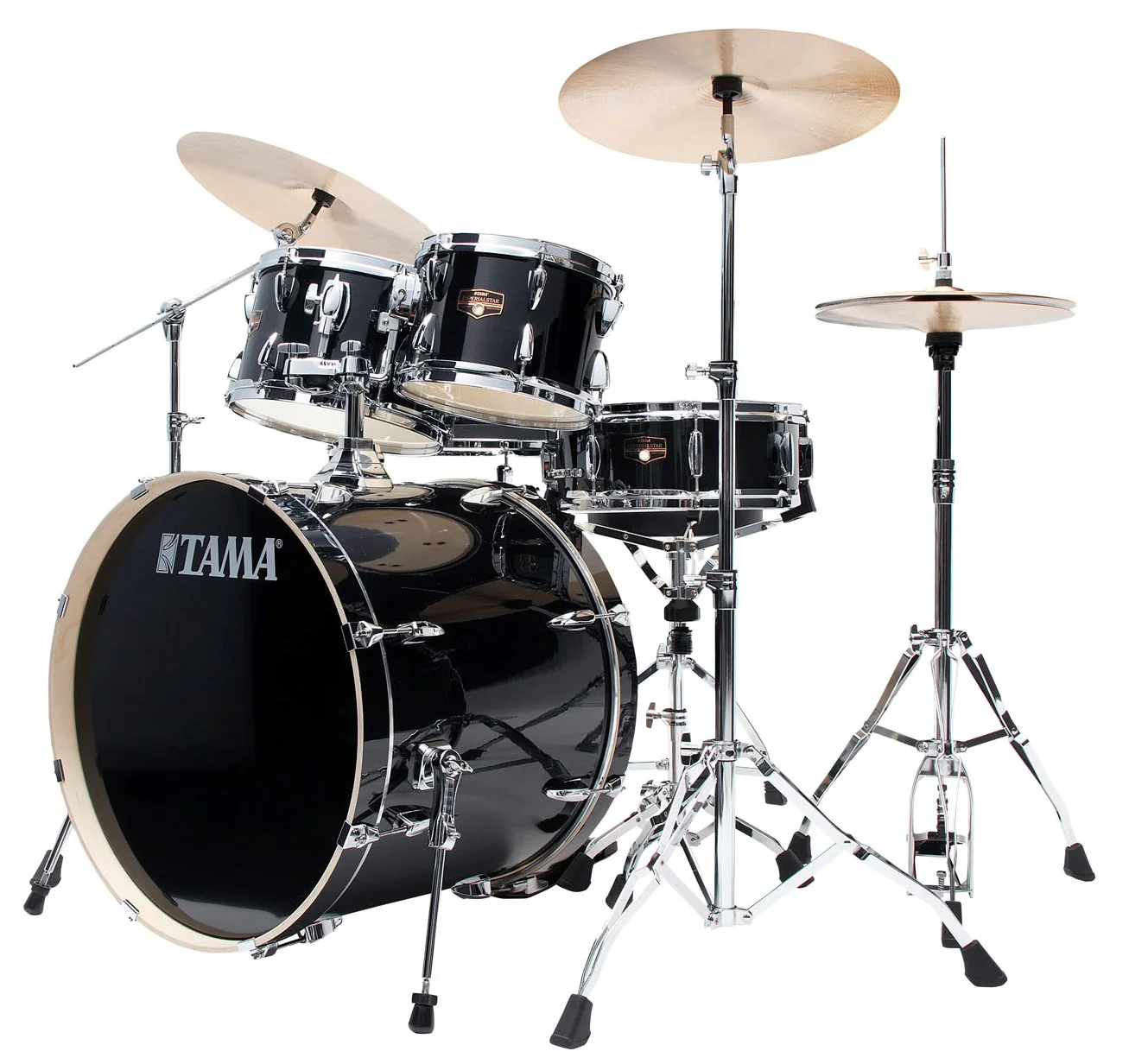 TAMA IP52H6W HBK IMPERIALSTAR BATERIA ACUSTICA CON HERRAJES Y PLATOS HAIRLINE BLACK - Image 2