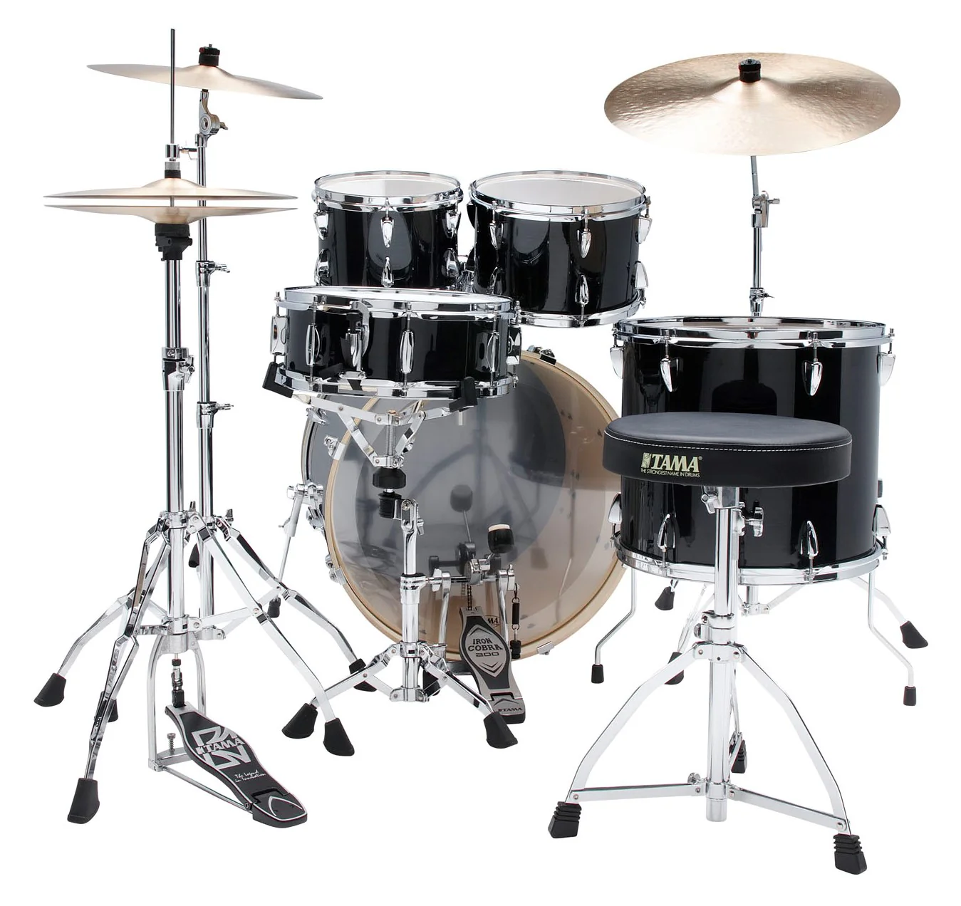 TAMA IP52H6W HBK IMPERIALSTAR BATERIA ACUSTICA CON HERRAJES Y PLATOS HAIRLINE BLACK - Image 3