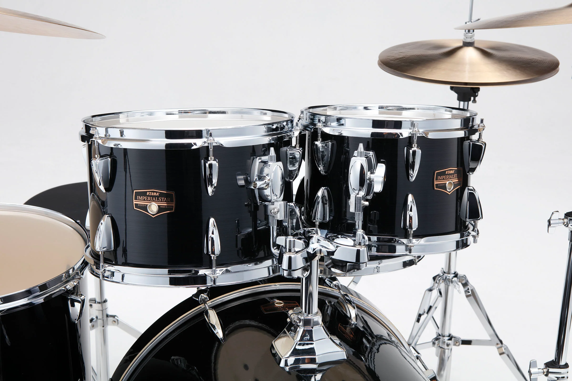 TAMA IP52H6W HBK IMPERIALSTAR BATERIA ACUSTICA CON HERRAJES Y PLATOS HAIRLINE BLACK - Image 4