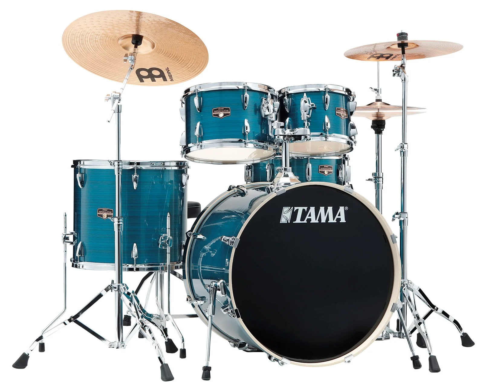 TAMA IP52H6W HLB IMPERIALSTAR BATERIA ACUSTICA CON HERRAJES Y PLATOS HAIRLINE BLUE