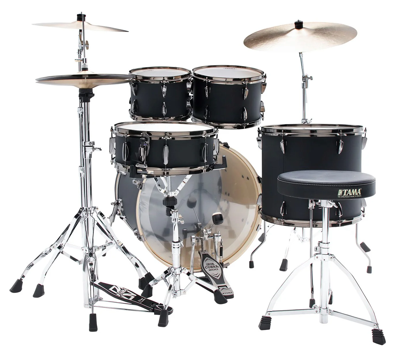 TAMA IP52H6WBN BOB IMPERIALSTAR BATERIA ACUSTICA CON HERRAJES Y PLATOS BLACKED OUT BLACK - Image 3