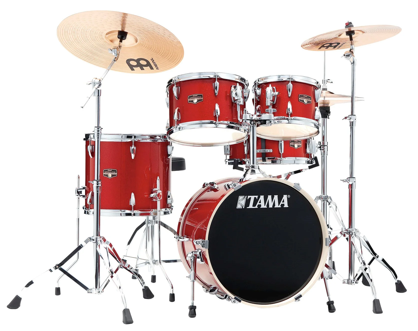 TAMA IP58H6W BRM IMPERIALSTAR BATERIA ACUSTICA CON HERRAJES Y PLATOS BURNT RED MIST