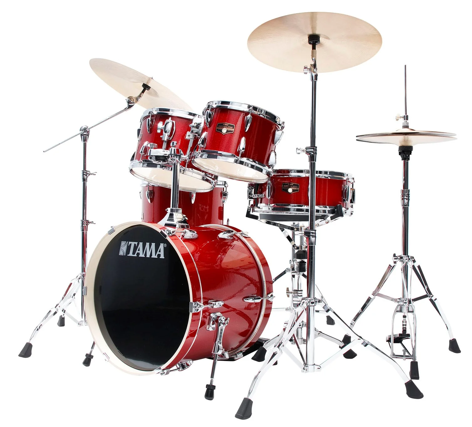 TAMA IP58H6W BRM IMPERIALSTAR BATERIA ACUSTICA CON HERRAJES Y PLATOS BURNT RED MIST - Image 2
