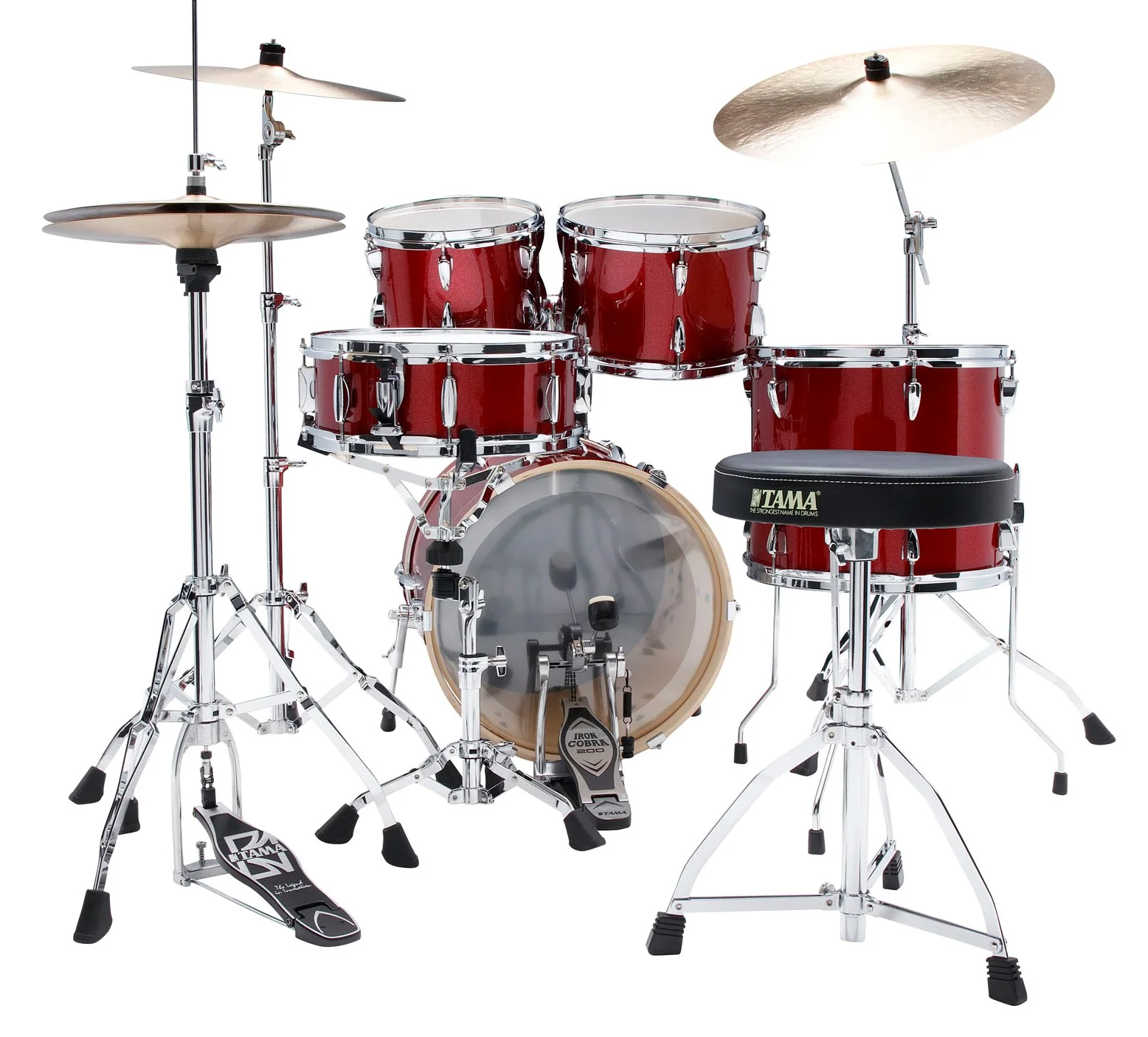 TAMA IP58H6W BRM IMPERIALSTAR BATERIA ACUSTICA CON HERRAJES Y PLATOS BURNT RED MIST - Image 3