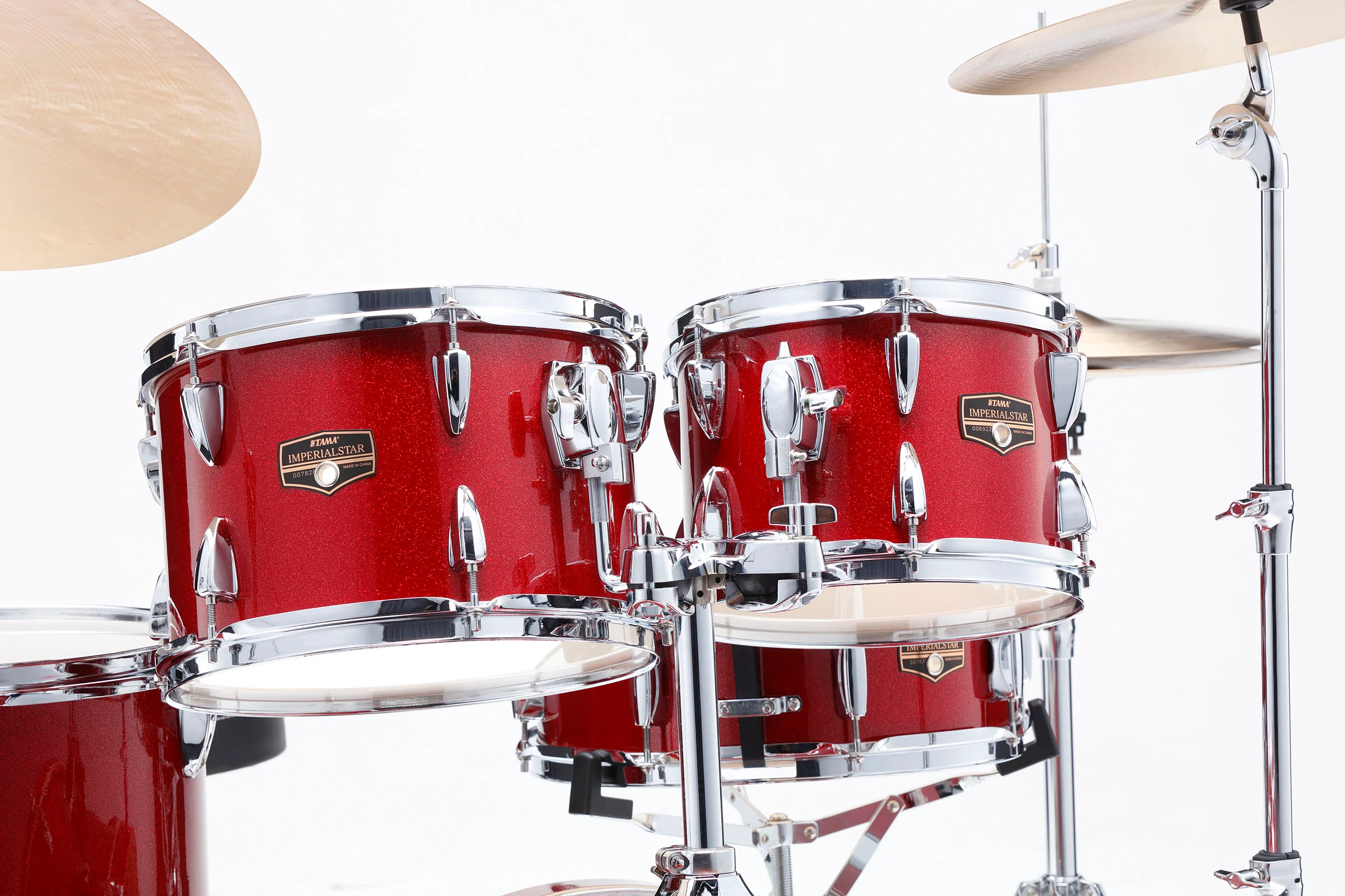 TAMA IP58H6W BRM IMPERIALSTAR BATERIA ACUSTICA CON HERRAJES Y PLATOS BURNT RED MIST - Image 4