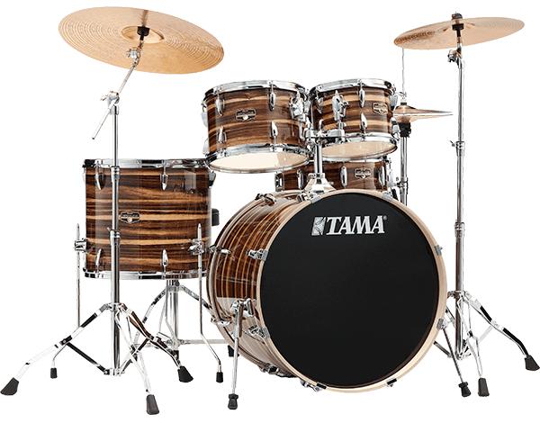 TAMA IP58H6W CTW IMPERIALSTAR BATERIA ACUSTICA CON HERRAJES Y PLATOS COFFEE TEAK WRAP
