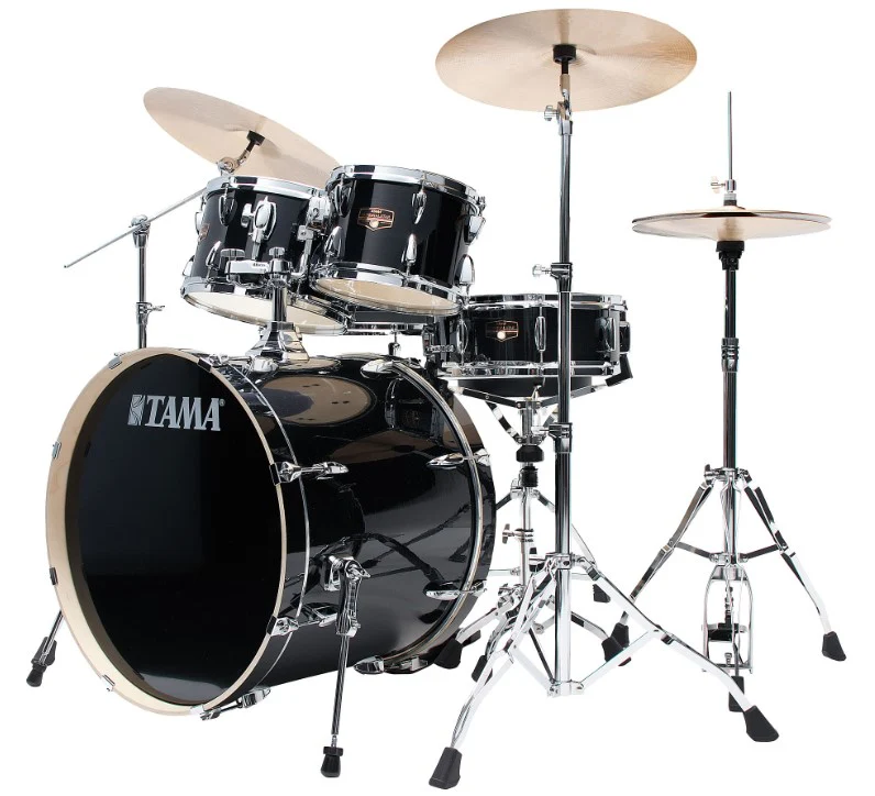 TAMA IP58H6W HBK IMPERIALSTAR BATERIA ACUSTICA CON HERRAJES Y PLATOS HAIRLINE BLACK - Image 2
