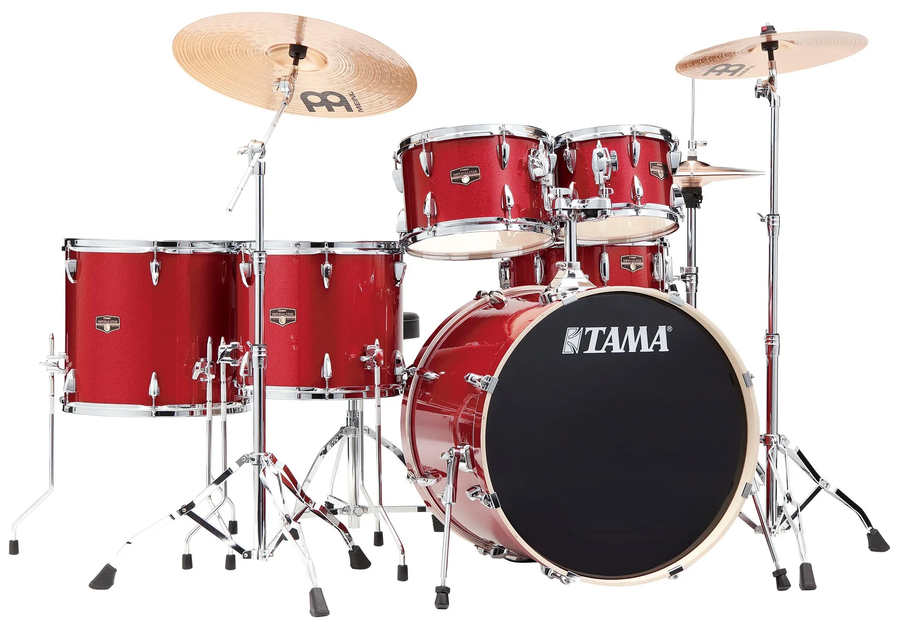 TAMA IP62H6W BRM IMPERIALSTAR BATERIA ACUSTICA CON HERRAJES Y PLATOS BURNT RED MIST