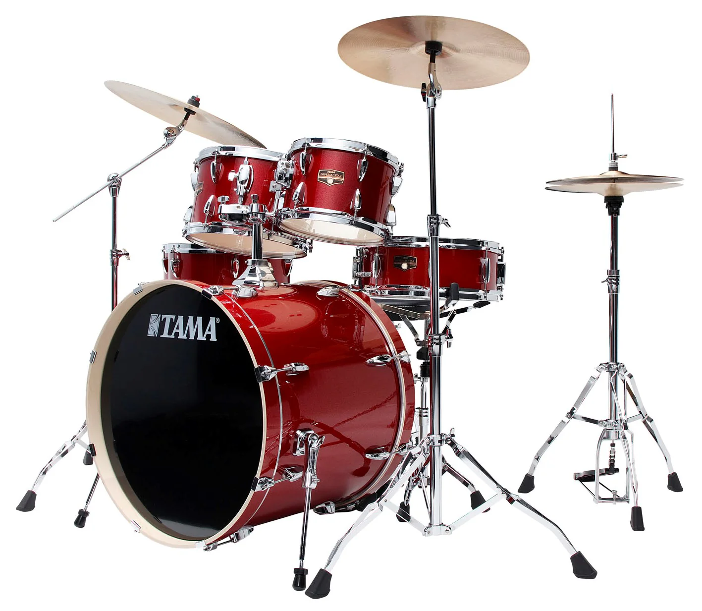 TAMA IP62H6W BRM IMPERIALSTAR BATERIA ACUSTICA CON HERRAJES Y PLATOS BURNT RED MIST - Image 2