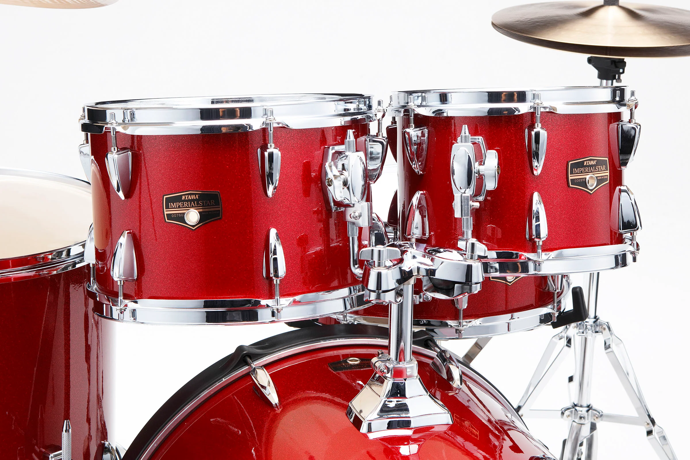 TAMA IP62H6W BRM IMPERIALSTAR BATERIA ACUSTICA CON HERRAJES Y PLATOS BURNT RED MIST - Image 4