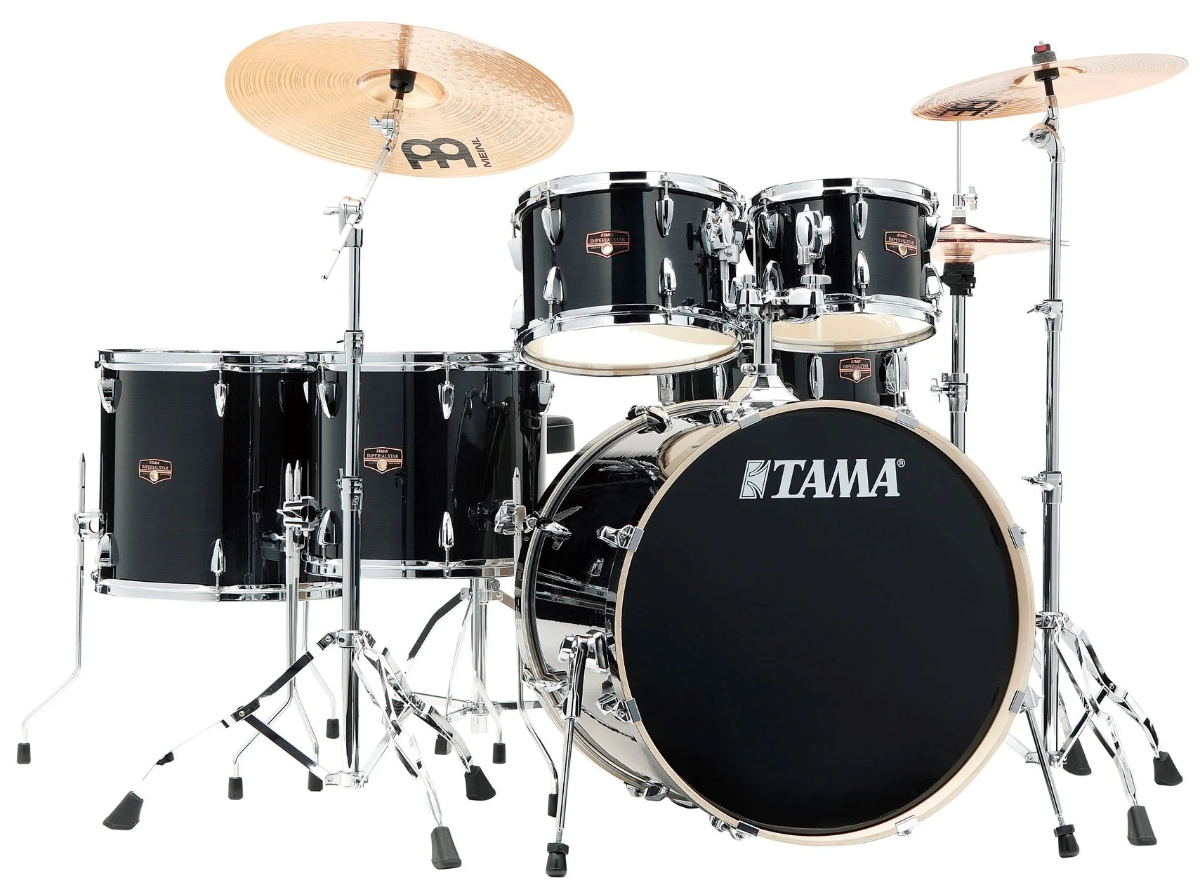TAMA IP62H6W HBK IMPERIALSTAR BATERIA ACUSTICA CON HERRAJES Y PLATOS HAIRLINE BLACK