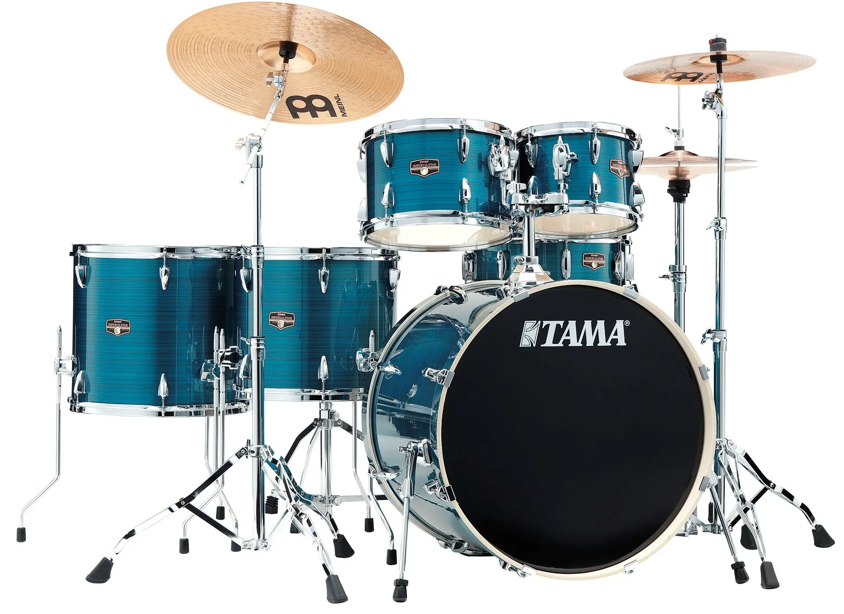 TAMA IP62H6W HLB IMPERIALSTAR BATERIA ACUSTICA CON HERRAJES Y PLATOS HAIRLINE BLUE