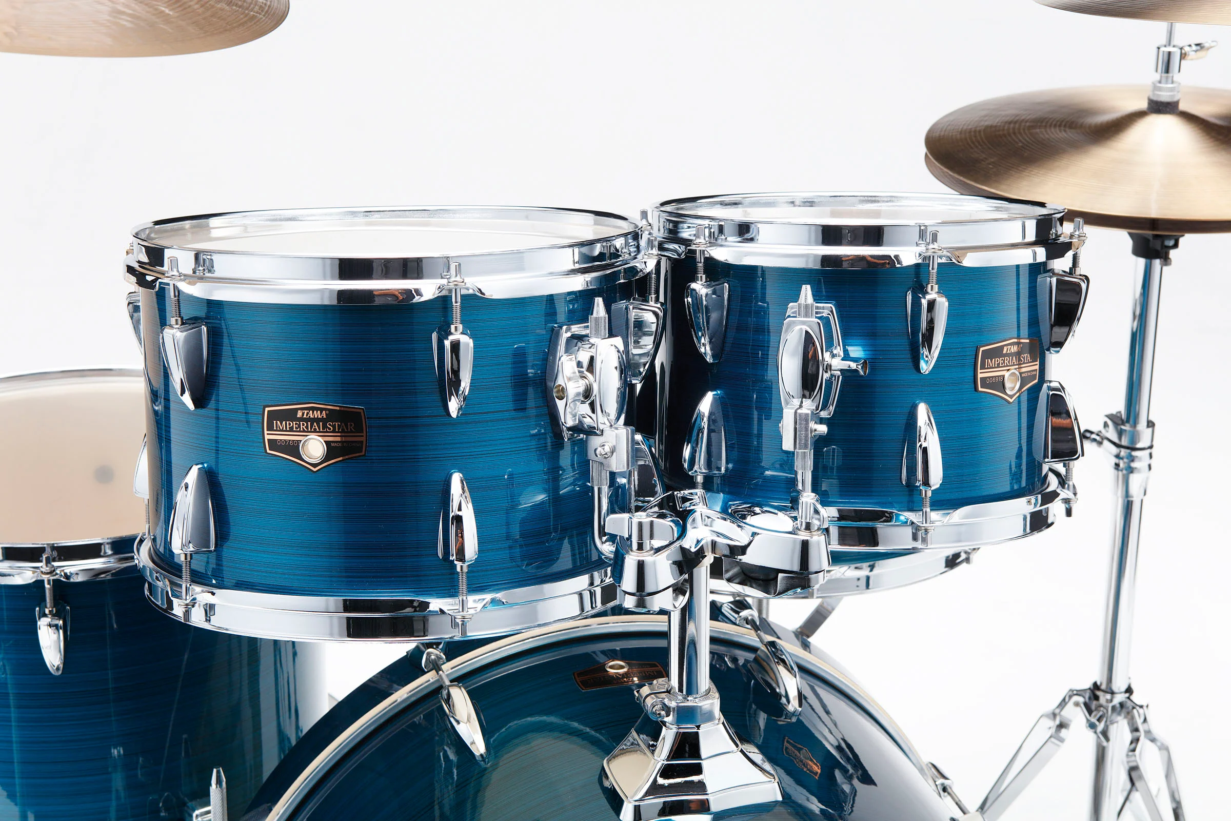 TAMA IP62H6W HLB IMPERIALSTAR BATERIA ACUSTICA CON HERRAJES Y PLATOS HAIRLINE BLUE - Image 4