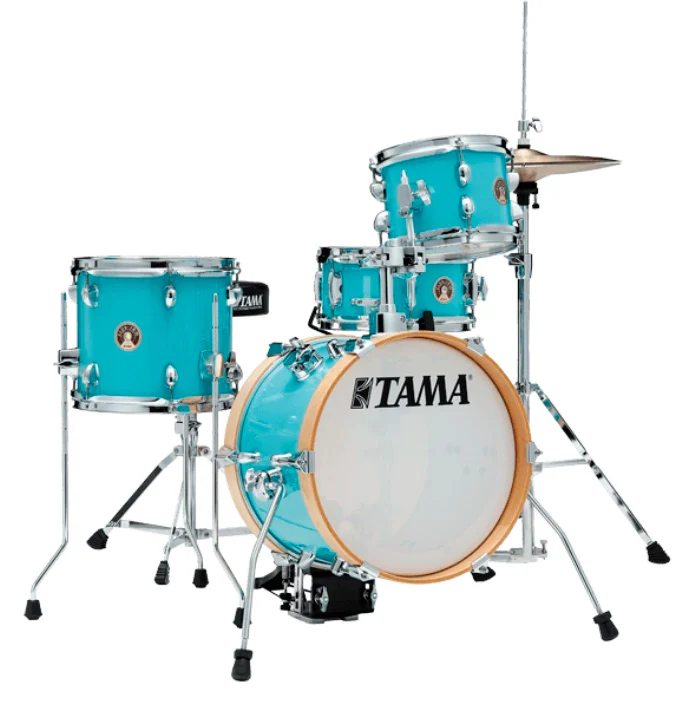 TAMA LJK44H4 AQB CLUB JAM FLYER BATERIA ACUSTICA COMPACTA CON HERRAJES AQUA BLUE
