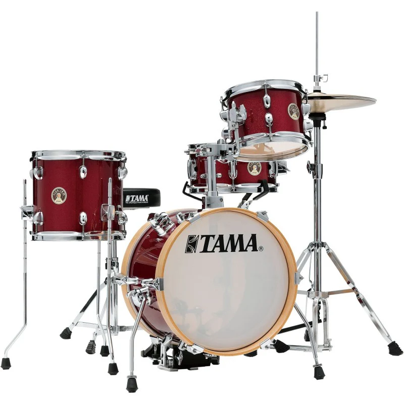 TAMA LJK44H4 CPM CLUB JAM FLYER BATERIA ACUSTICA COMPACTA CON HERRAJES CANDY APPLE MIST